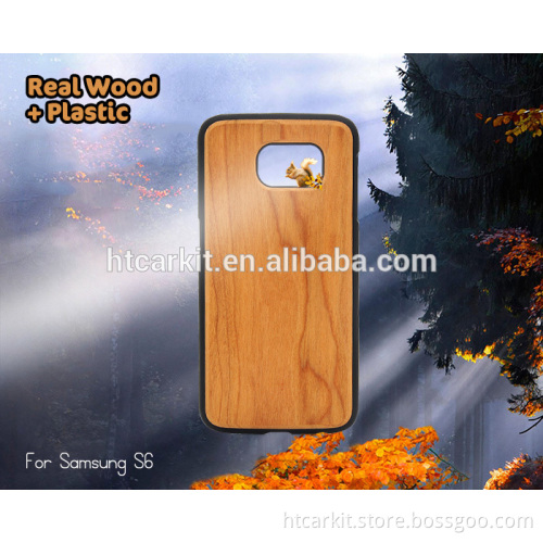 For samsung galaxy s6 wood accessories wooden case shell natural wood premium quality